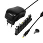ALIMENTATORE UNIVERSALE 3-12 VOLT 24 WATT CON 7 CONNETTORI INTERCAMBIABILI
