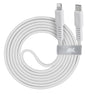 Cavo ricarica piatto Type-C / Lightning 1,2m bianco