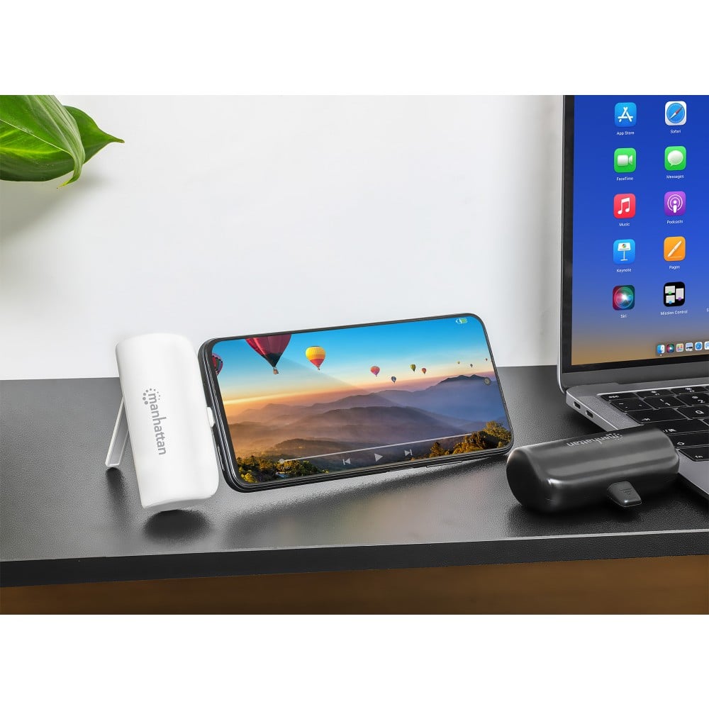 Power Bank PD 5000 mAh con Presa USB-C&trade; Integrata 20W Bianco