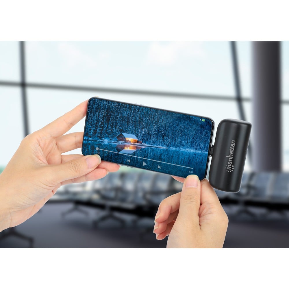 Power Bank PD 5000 mAh con Presa USB-C&trade; Integrata 20W Nero