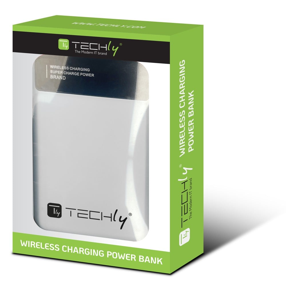 Power Bank Wireless Magnetico 3 in 1 con LED 10.000 mAh 22,5W Bianco