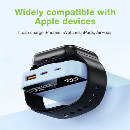 Power Bank Wireless Magnetico 3 in 1 con LED 10.000 mAh 22,5W Bianco