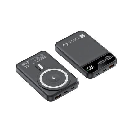 Power Bank Wireless Magnetico 3 in 1 con LED 10.000 mAh 22,5W Nero