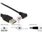 CAVO DI ALIMENTAZIONE USB DC 3,5 X 1,35MM 90° 1,5 MT