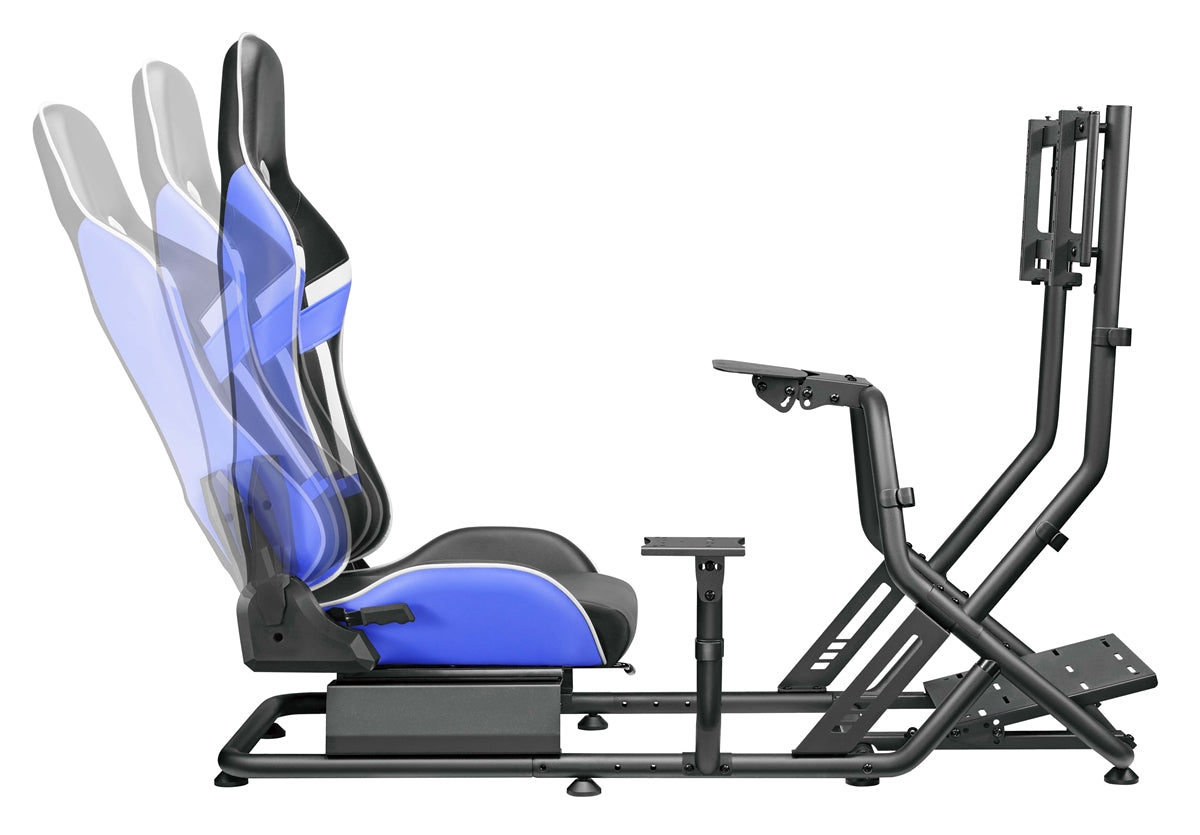 Poltrona/Simulatore guida Cortek serie 6 blu-nero