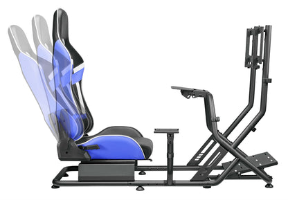 Poltrona/Simulatore guida Cortek serie 6 blu-nero