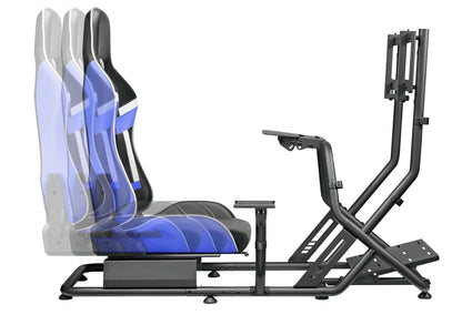 Poltrona/Simulatore guida Cortek serie 6 blu-nero