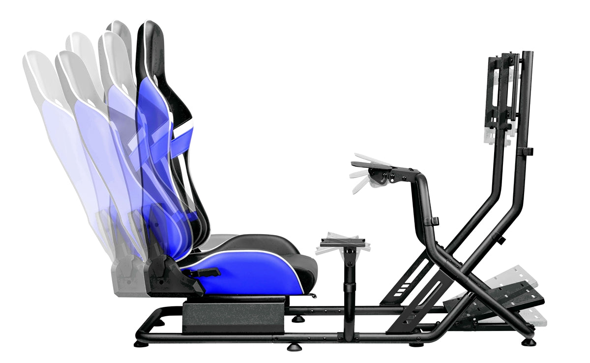 Poltrona/Simulatore guida Cortek serie 6 blu-nero