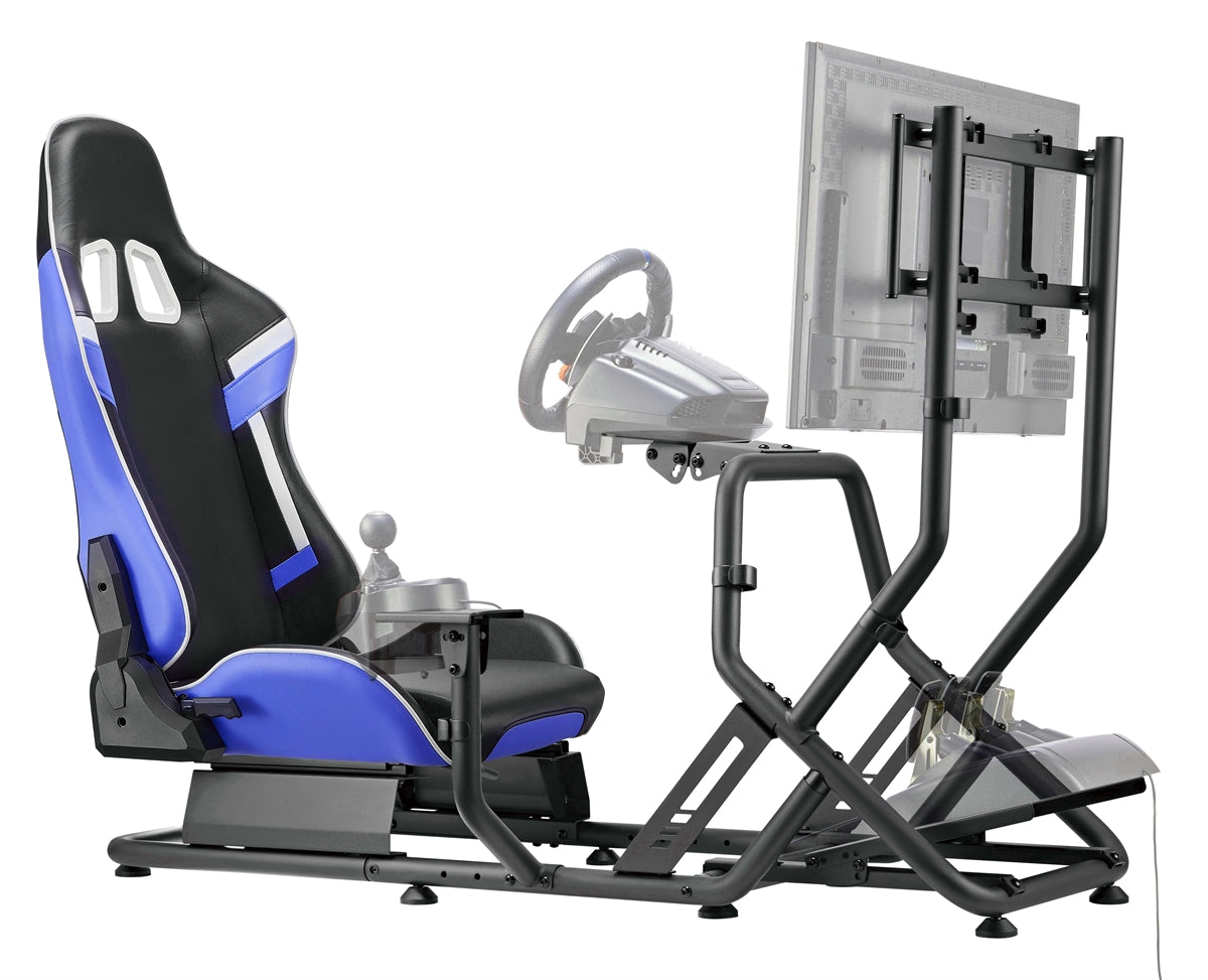 Poltrona/Simulatore guida Cortek serie 6 blu-nero