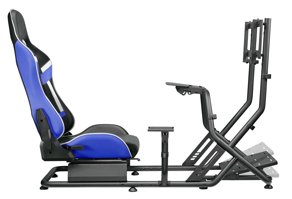 Poltrona/Simulatore guida Cortek serie 6 blu-nero