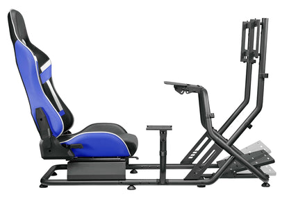 Poltrona/Simulatore guida Cortek serie 6 blu-nero