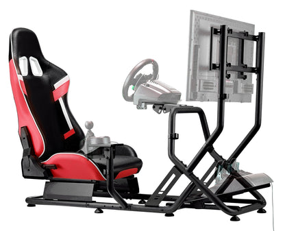 Poltrona/Simulatore guida Cortek serie 6 rosso-nero