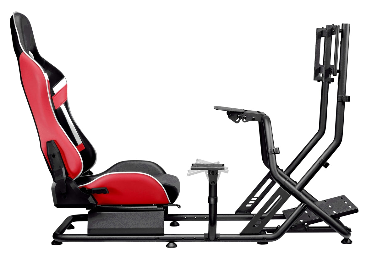 Poltrona/Simulatore guida Cortek serie 6 rosso-nero