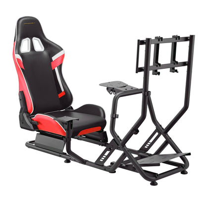 Poltrona/Simulatore guida Cortek serie 6 rosso-nero