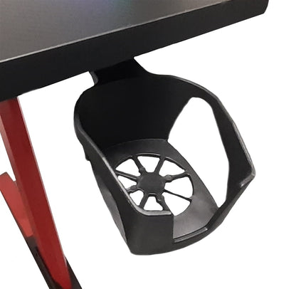Tavolo Cortek gaming L-SHAPE RGB 160cm black/red