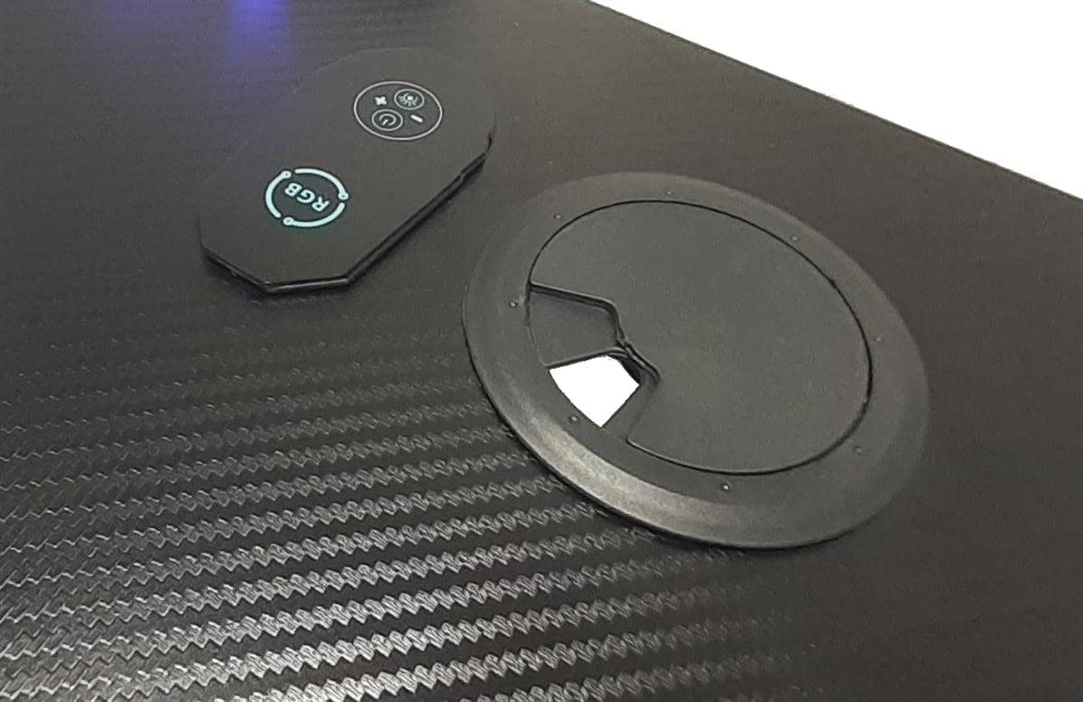 Tavolo Cortek gaming L-SHAPE RGB 160cm black/red