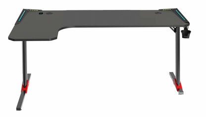 Tavolo Cortek gaming L-SHAPE RGB 160cm black/red