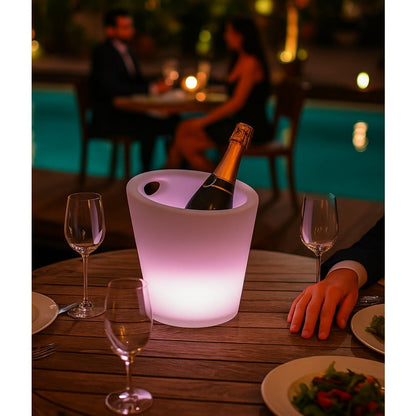 Secchiello Ghiaccio LED RGB Multicolore IP54 con Telecomando