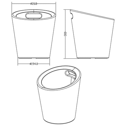 Secchiello Ghiaccio LED RGB Multicolore IP54 con Telecomando