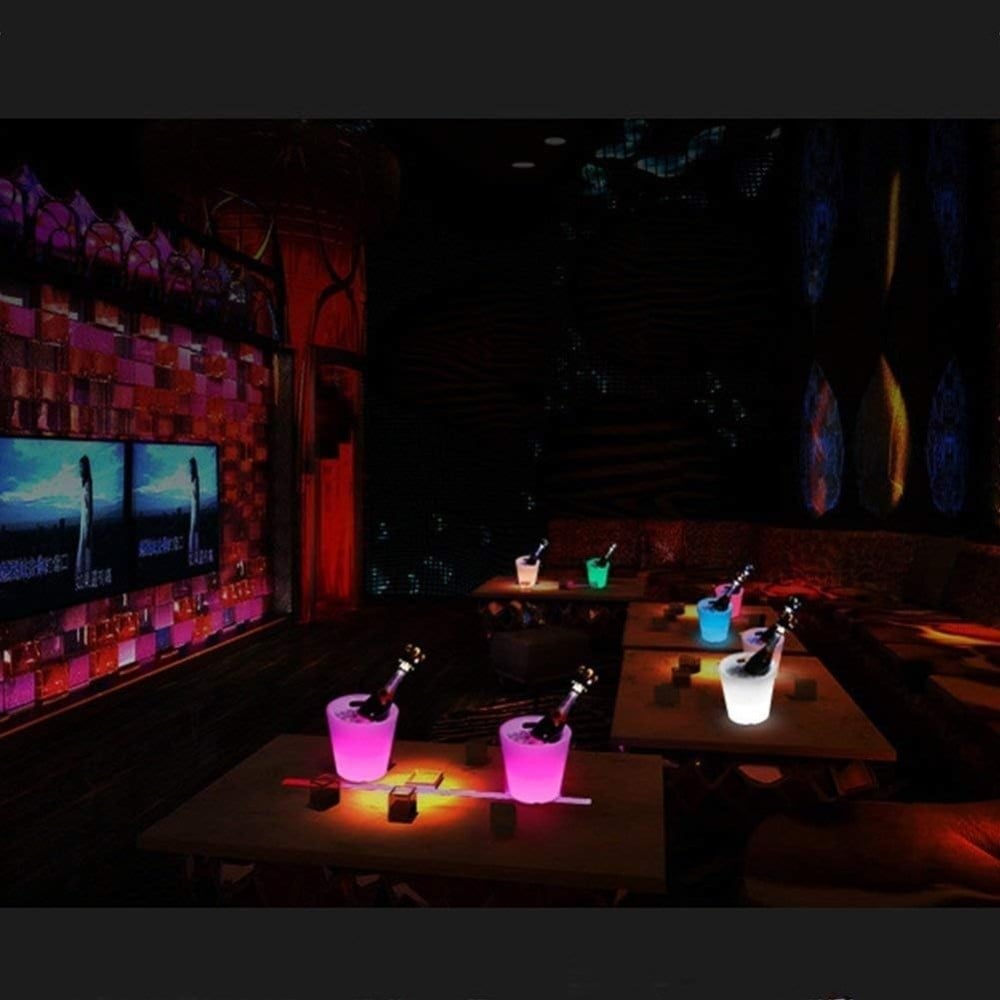 Secchiello Ghiaccio LED RGB Multicolore IP54 con Telecomando