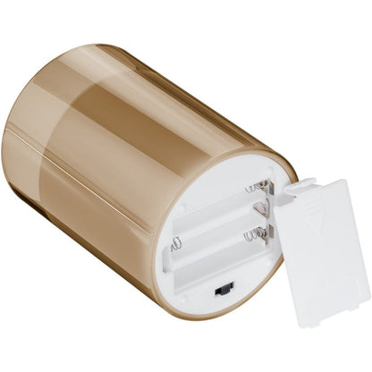 Set di 3 Candele a LED in Vera Cera in Vetro con Timer Oro