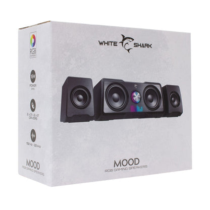 Sistema Altoparlanti Gaming Stereo Illuminazione RGB 7 Colori USB 3,5 mm