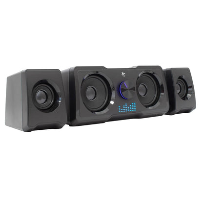 Sistema Altoparlanti Gaming Stereo Illuminazione RGB 7 Colori USB 3,5 mm