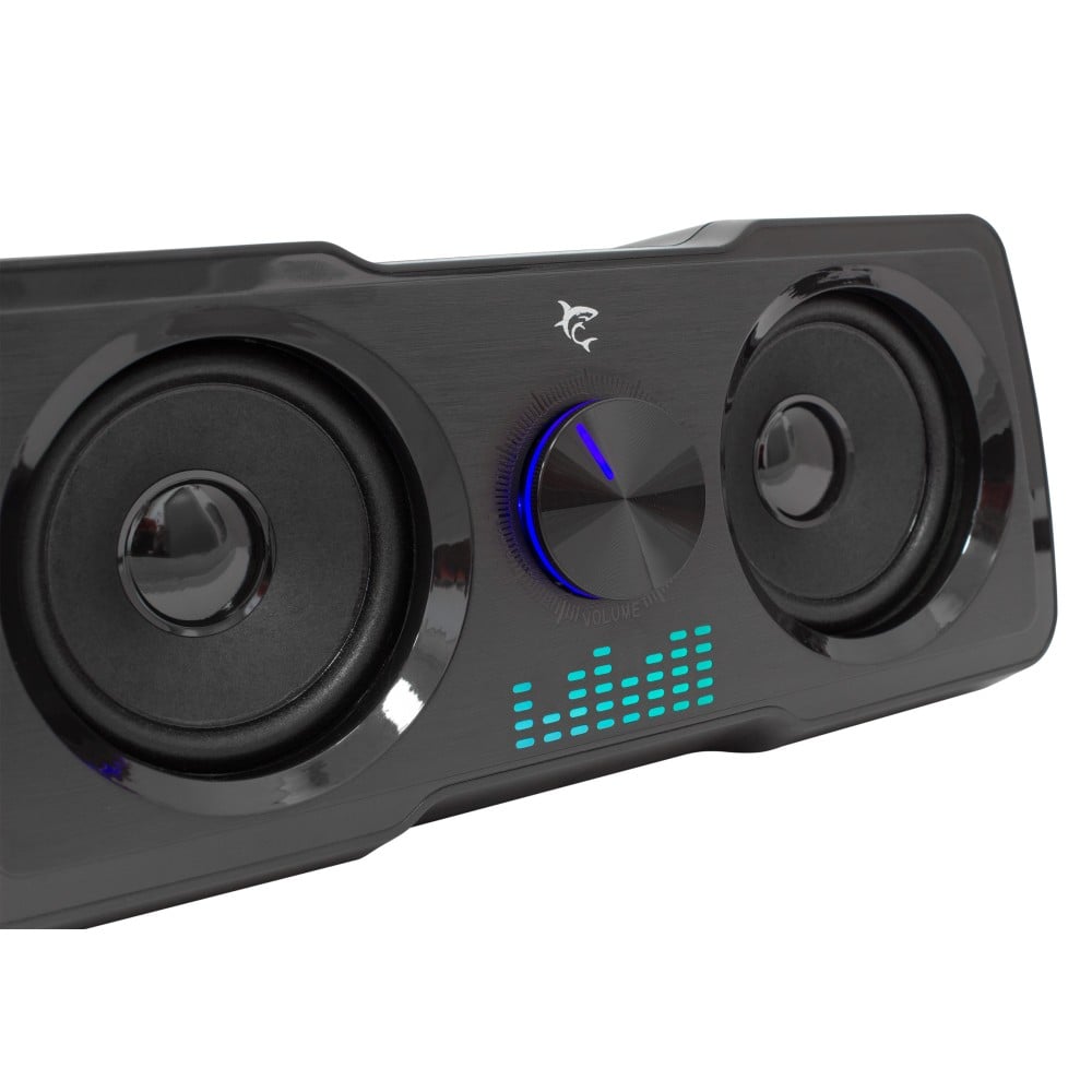 Sistema Altoparlanti Gaming Stereo Illuminazione RGB 7 Colori USB 3,5 mm