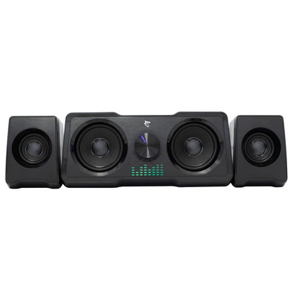 Sistema Altoparlanti Gaming Stereo Illuminazione RGB 7 Colori USB 3,5 mm