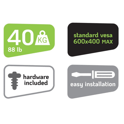 Staffa Universale Full-Motion per Fissaggio a Parete ad Angolo TV 32-70''