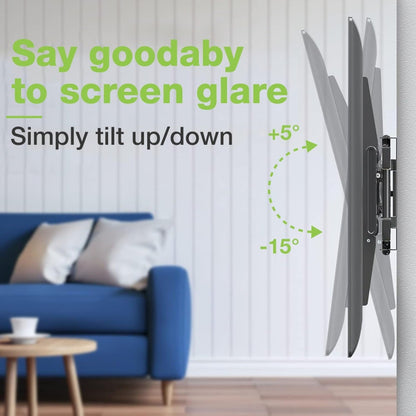 Staffa a Muro con Doppio Braccio per TV LCD 42-75'' Full-Motion