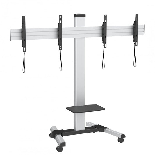 Supporto a Pavimento per 2 TV LED/LCD 25-55'' per Video Wall