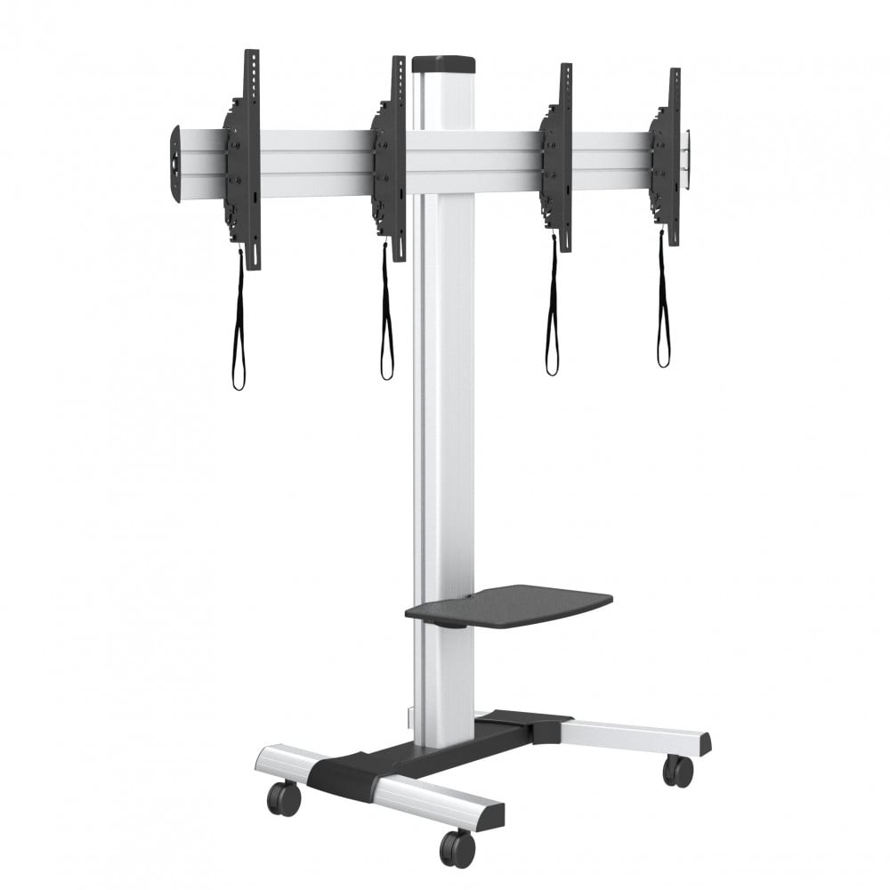 Supporto a Pavimento per 2 TV LED/LCD 25-55'' per Video Wall