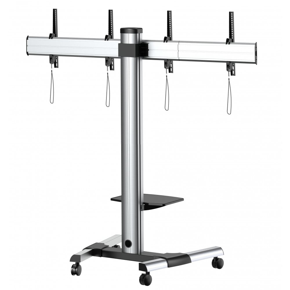 Supporto a Pavimento per 2 TV LED/LCD 25-55'' per Video Wall