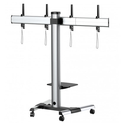 Supporto a Pavimento per 2 TV LED/LCD 25-55'' per Video Wall