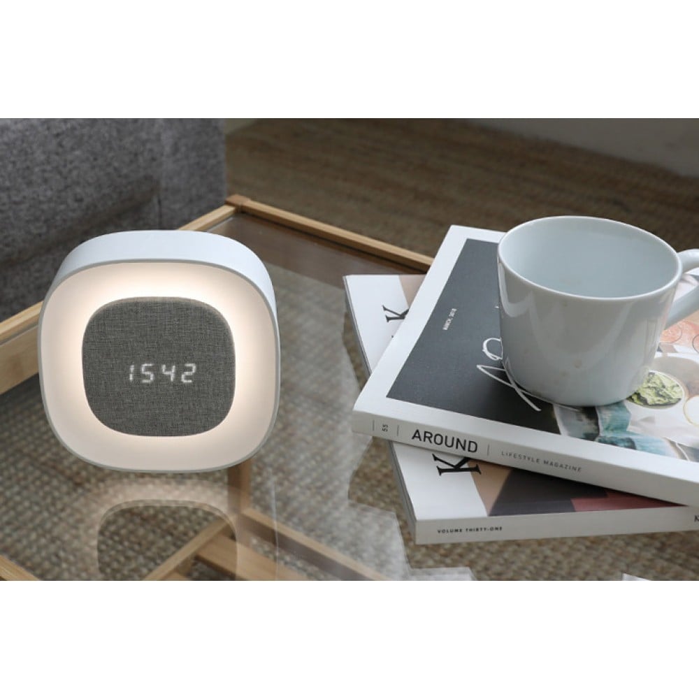 Sveglia Wireless Multifunzione con Luce Notturna Regolabile
