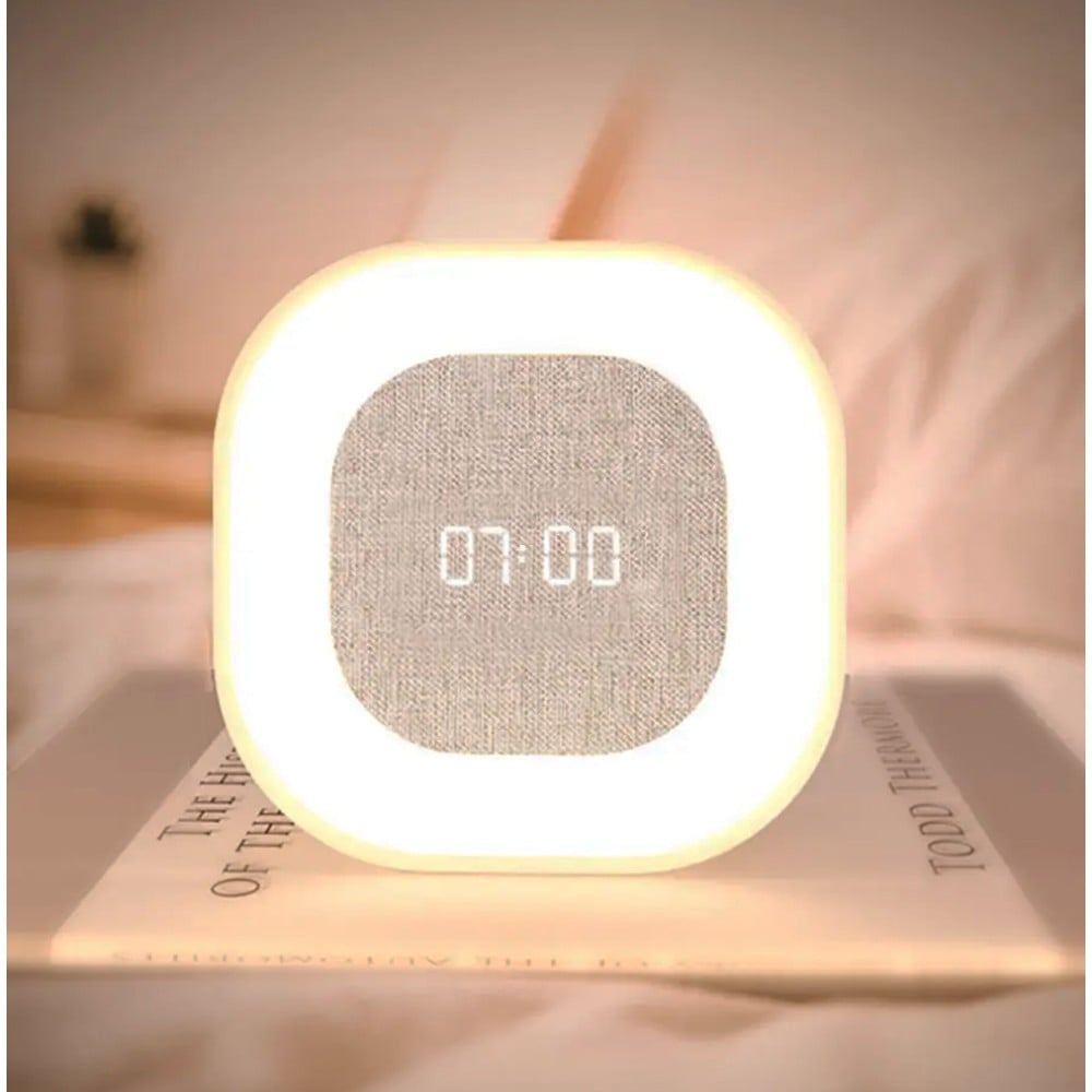 Sveglia Wireless Multifunzione con Luce Notturna Regolabile