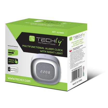 Sveglia Wireless Multifunzione con Luce Notturna Regolabile