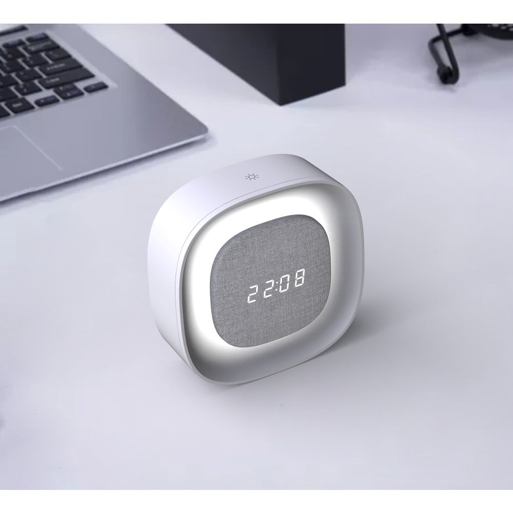 Sveglia Wireless Multifunzione con Luce Notturna Regolabile