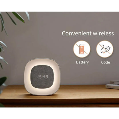 Sveglia Wireless Multifunzione con Luce Notturna Regolabile