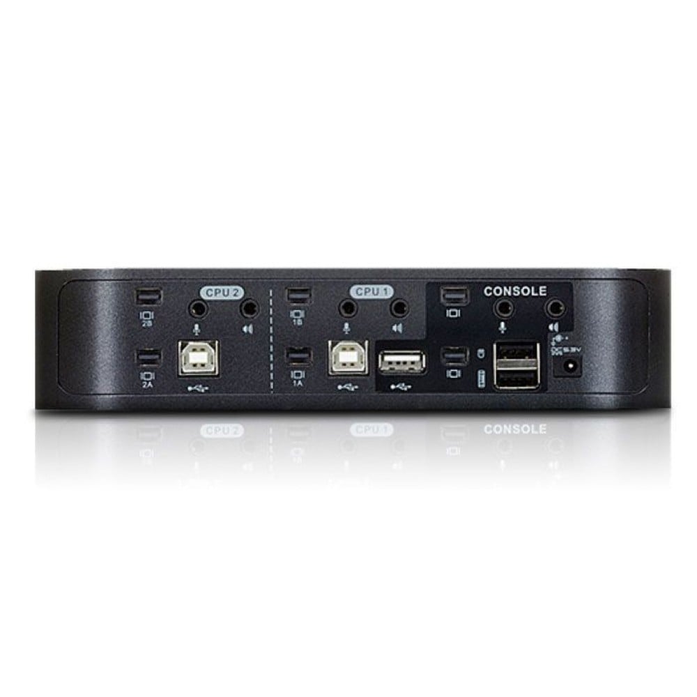 Switch KVMP per doppio schermo Mini DisplayPort (ThunderBolt) 2 USB, CS1942-AT-G