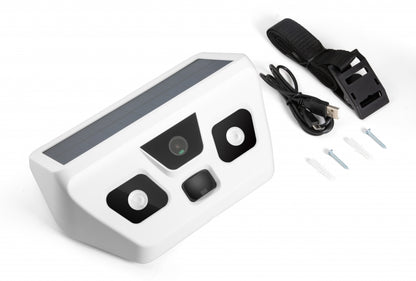 VIDEOCAMERA SOLARE PER ESTERNO FULL HD CON LAMPADA LED