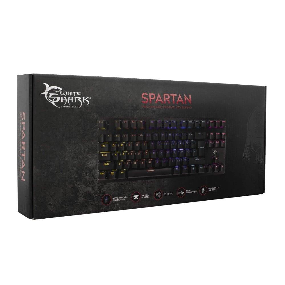 Tastiera Gaming Meccanica in Metallo RGB LED SPARTAN GK-1925