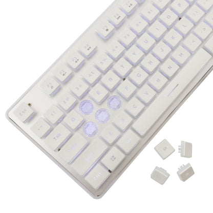 Tastiera Gaming USB 104 Tasti con Retroilluminazione LED Bianco