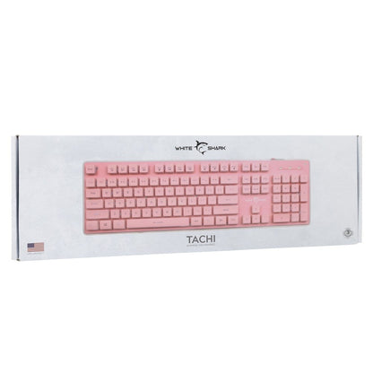 Tastiera Gaming USB 104 Tasti con Retroilluminazione LED Rosa
