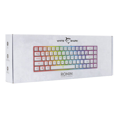 Tastiera Gaming USB 68 Tasti con Retroilluminazione LED RGB Bianco