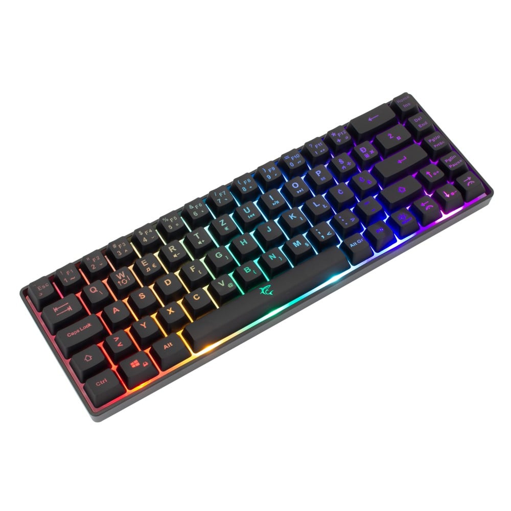 Tastiera Gaming USB 68 Tasti con Retroilluminazione LED RGB Nero