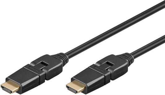 CAVO DI CONNESSIONE HDMI CON CONNETTORE RUOTABILE MT. 2