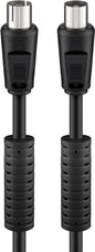 CAVO ANTENNA 1,5 M. NERO CON FERRITE ANTIDISTURBO