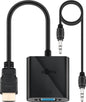 ADATTATORE HDMI MASCHIO - VGA FEMMINA CON AUDIO